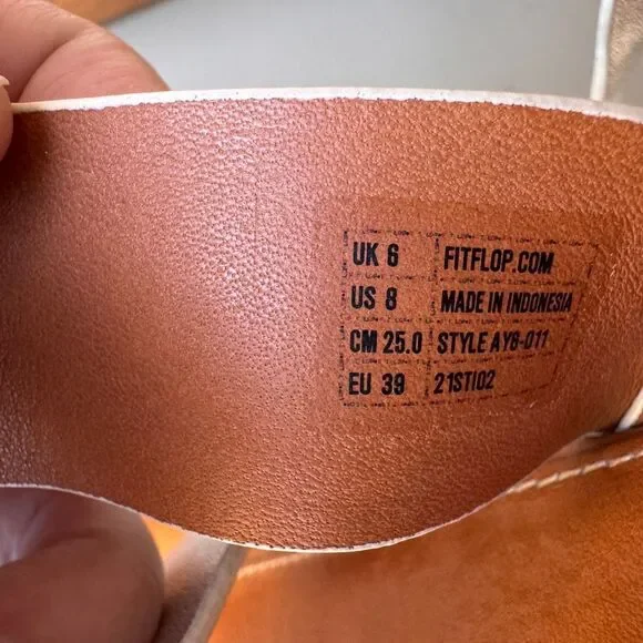 FitFlop Eloise Wedge Sandals Womens Size 8 Silver Platform Espadrille Strappy - Picture 11 of 15